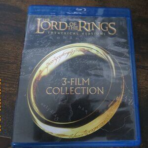 Lord of The Rings 3 Film Collection Blu Rays with Jewel Case